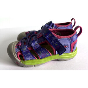 KEEN Newport H2 Sport Sandal, Purple/Pink stars‎ fairy, Toddler Size 7